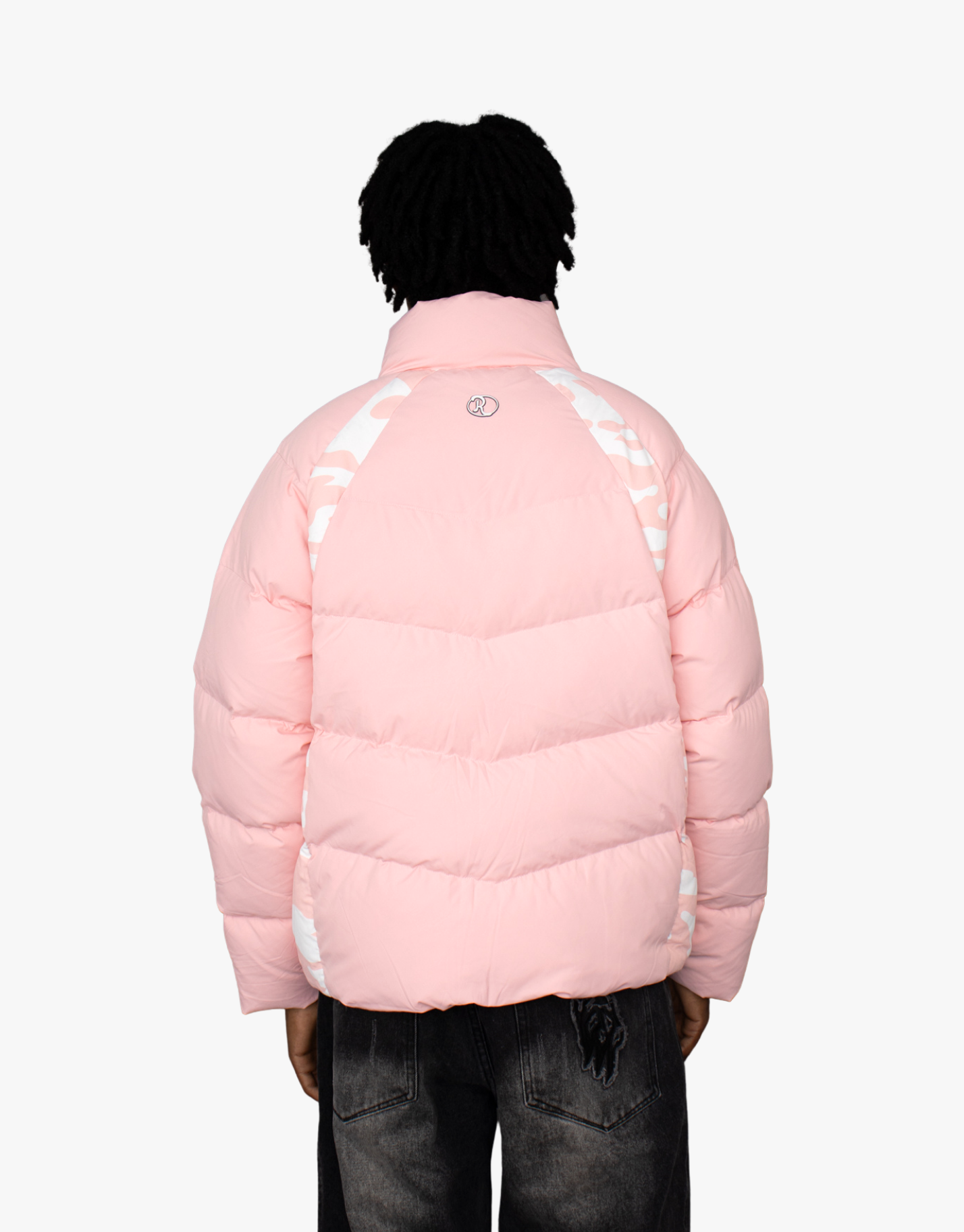 DOUDOUNE BLEUE + DOUDOUNE ROSE