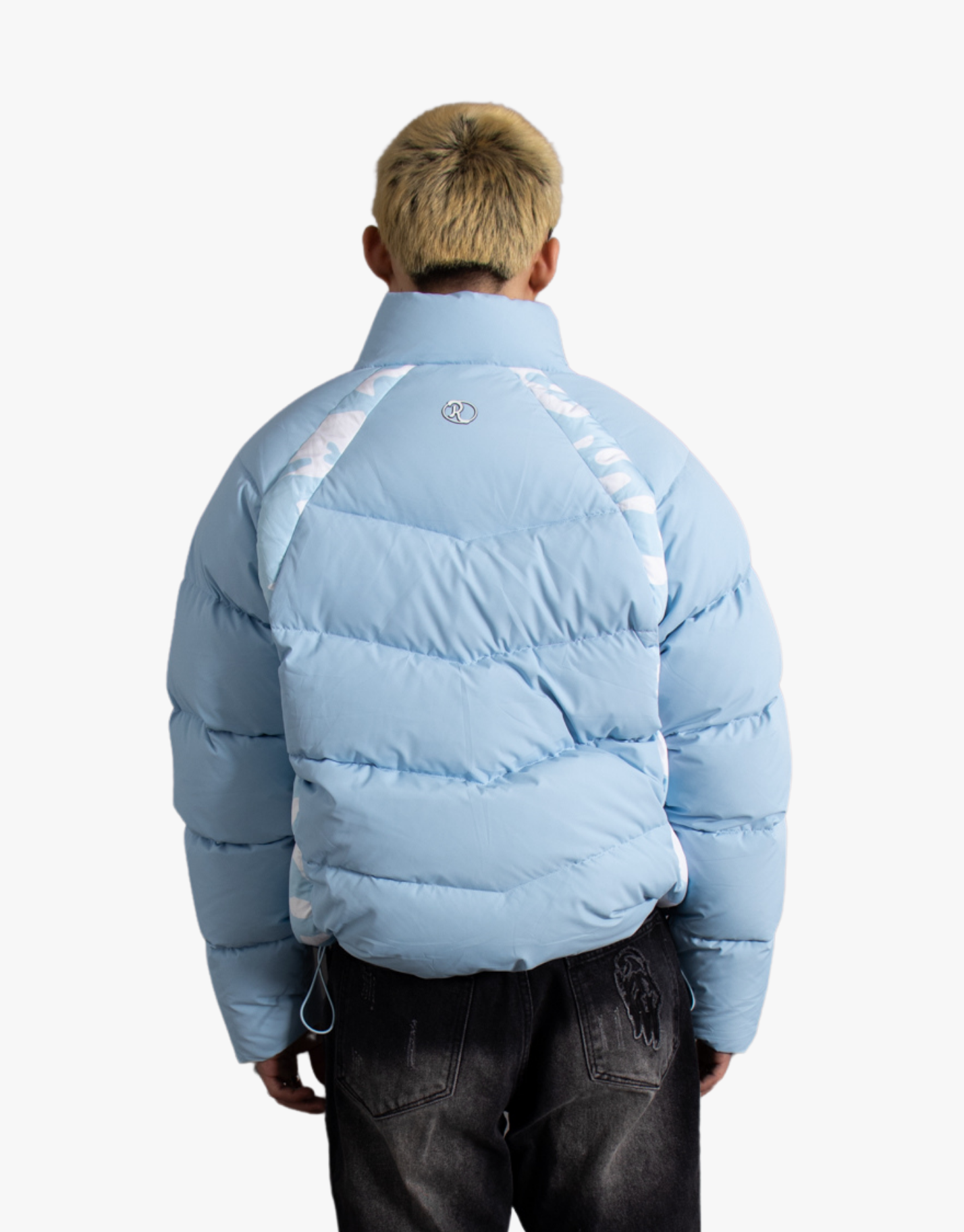 DOUDOUNE BLEUE + DOUDOUNE ROSE