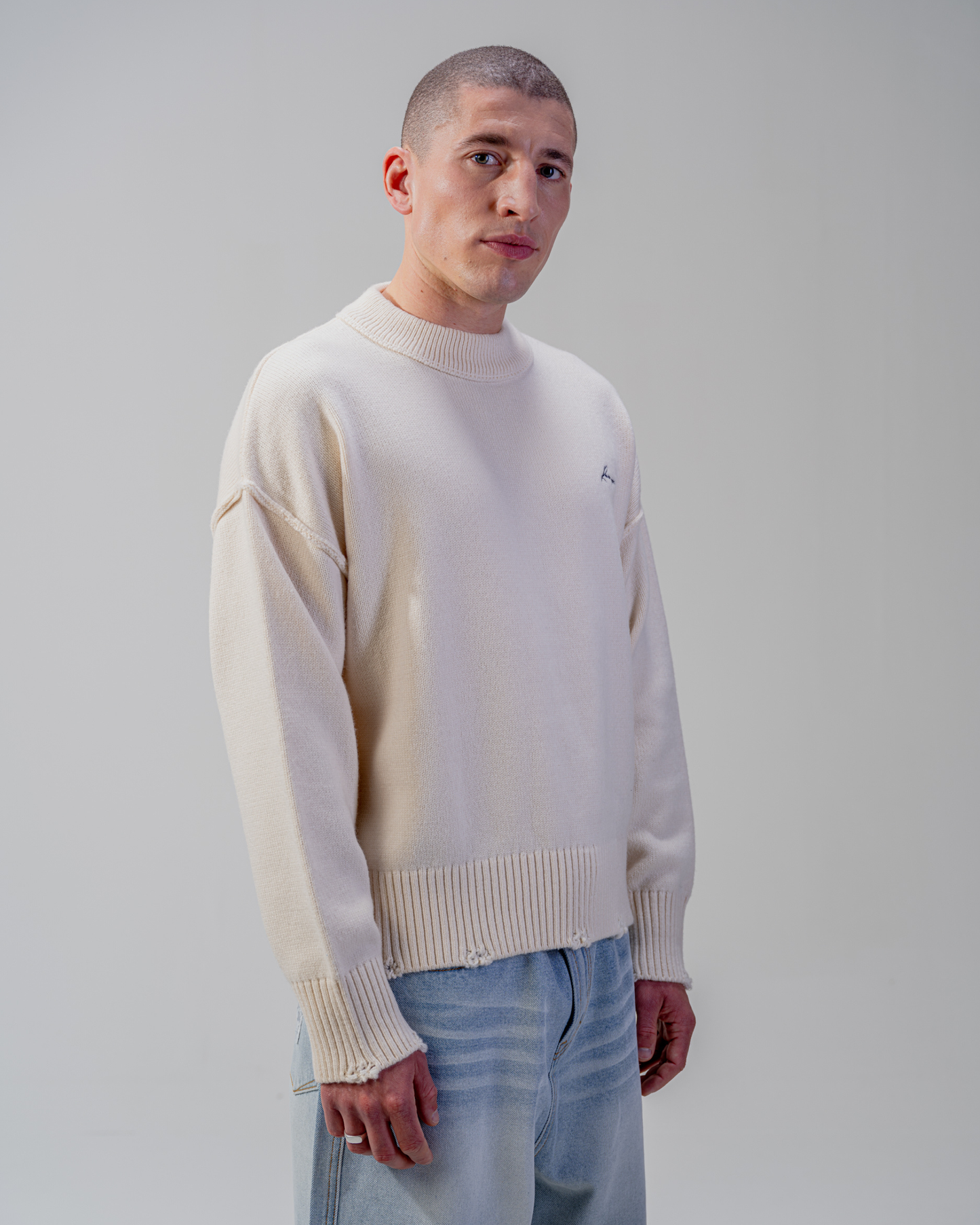 STRICKPULLOVER [BEIGE]