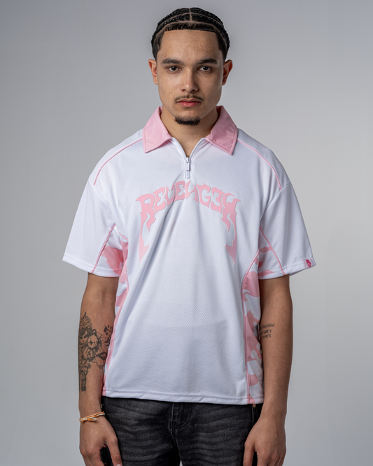 POLO IN MAGLIA CAMO [ROSA]