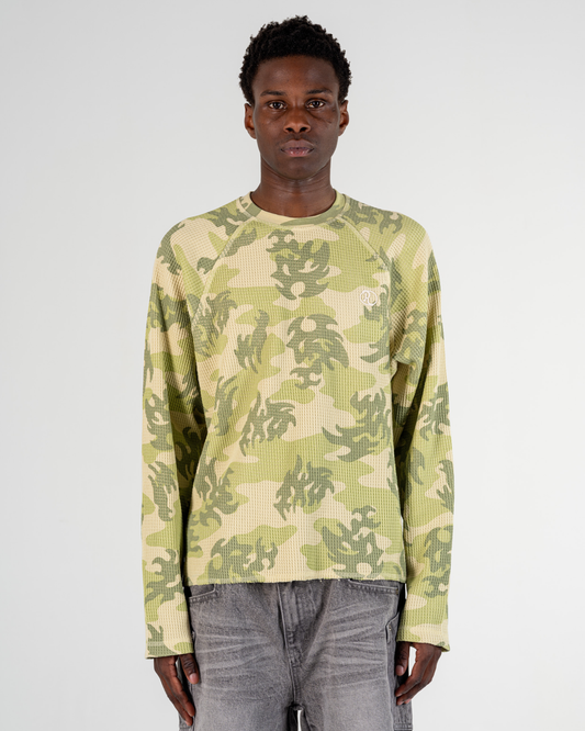 LONGSLEEVES WAFFLE CAMO [VERDE]