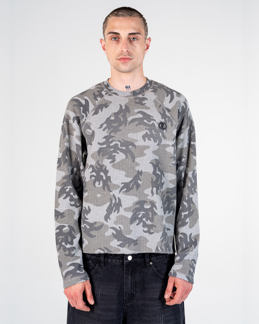 LONGSLEEVES WAFFLE CAMO [GRIS]