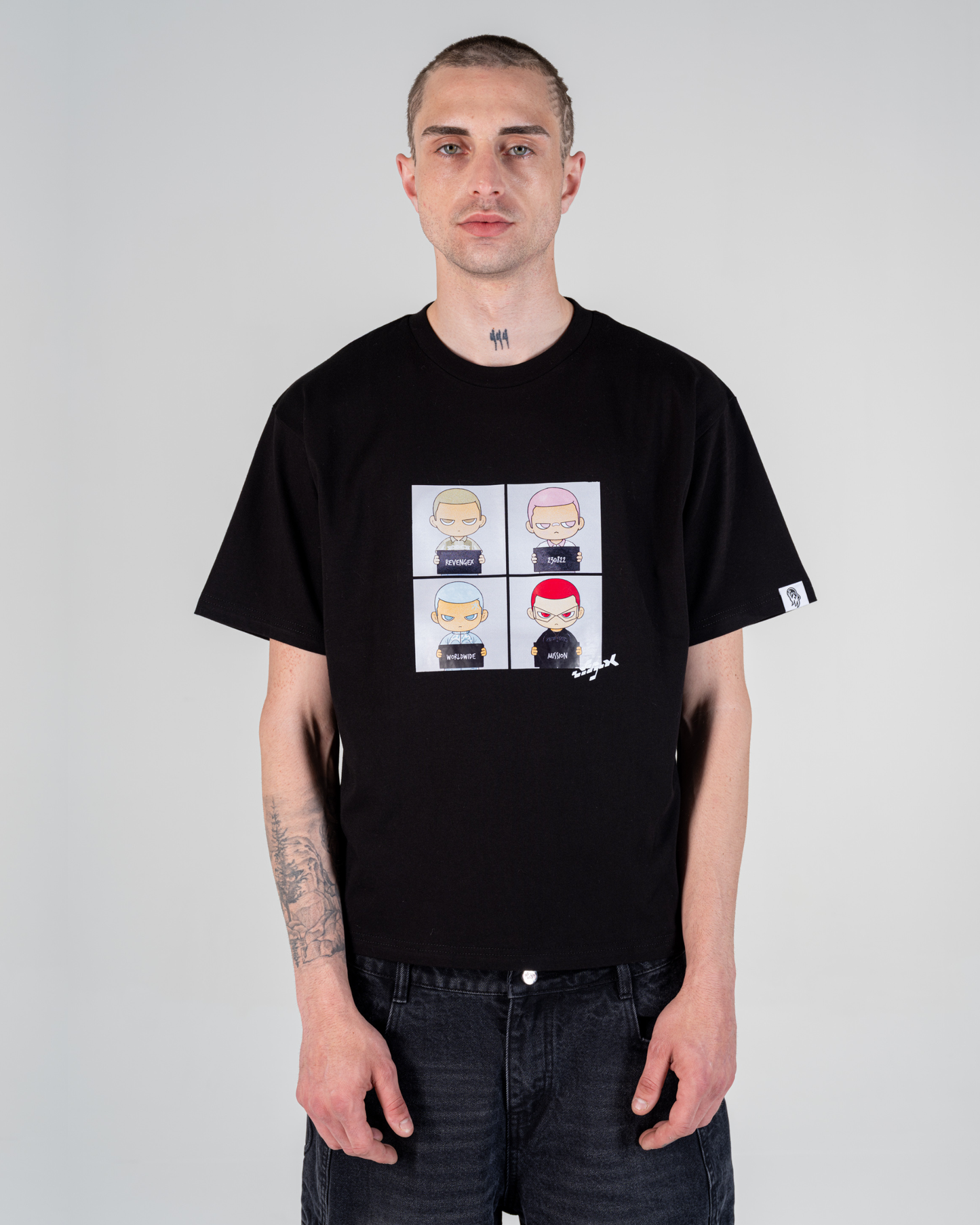 MUGSHOT TEE [NEGRO]