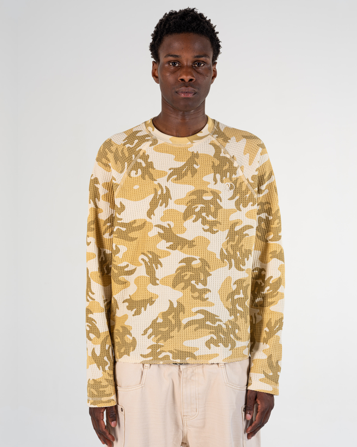 LONGSLEEVES WAFFLE CAMO [ORANGE]