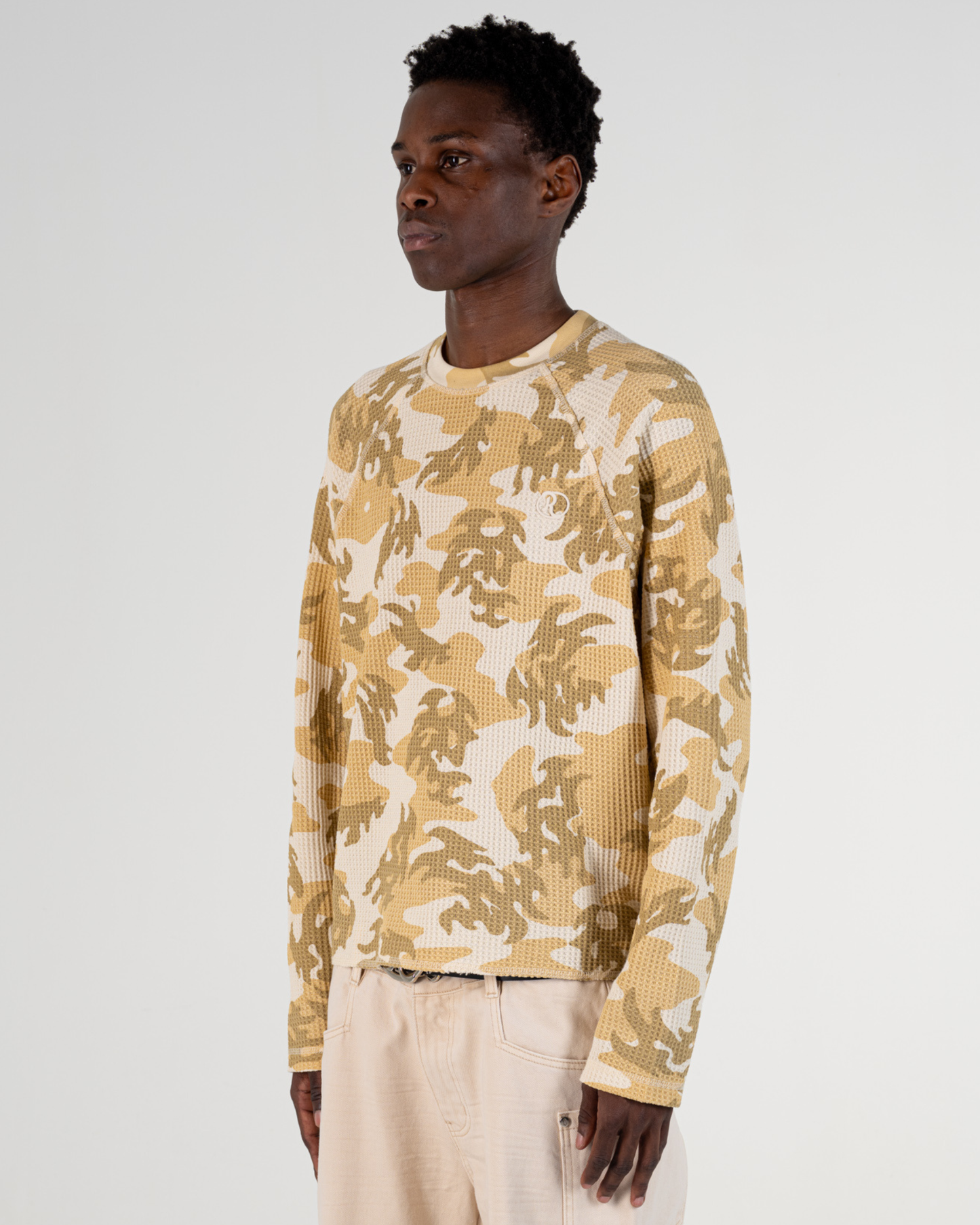 LONGSLEEVES WAFFLE CAMO [ORANGE]