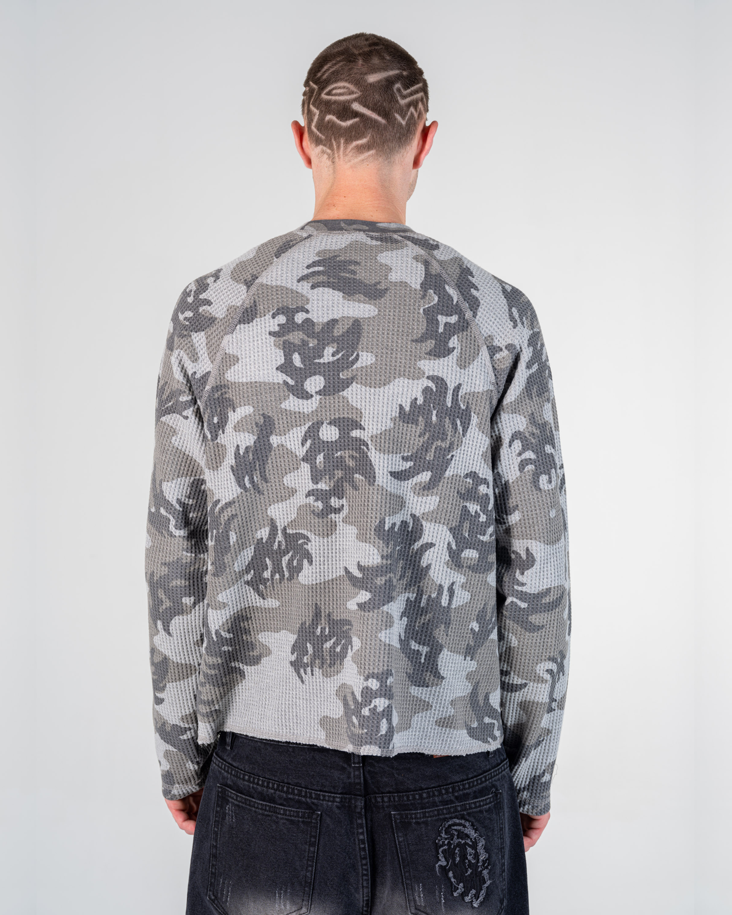 LONGSLEEVES WAFFLE CAMO [GRIGIO]