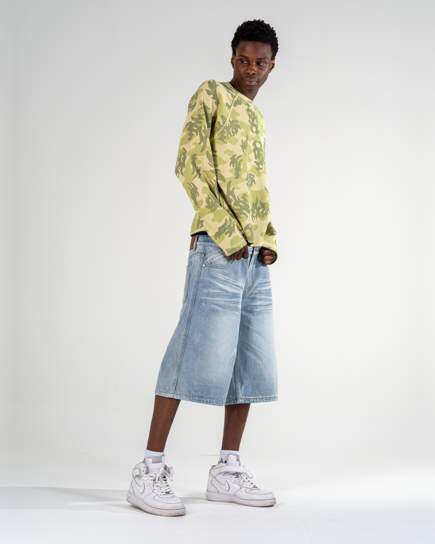 LONGSLEEVES WAFFLE CAMO [VERDE]