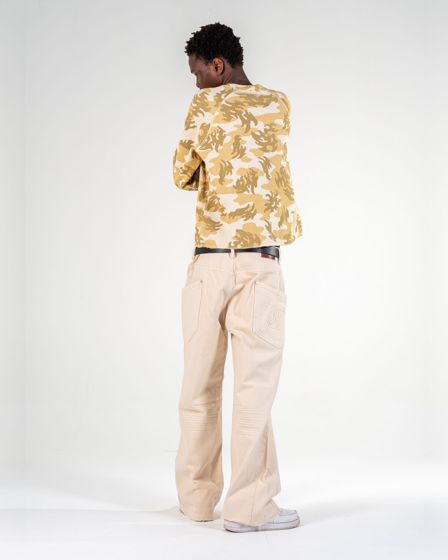 JEANS BAGGY FLARE [BEIGE]