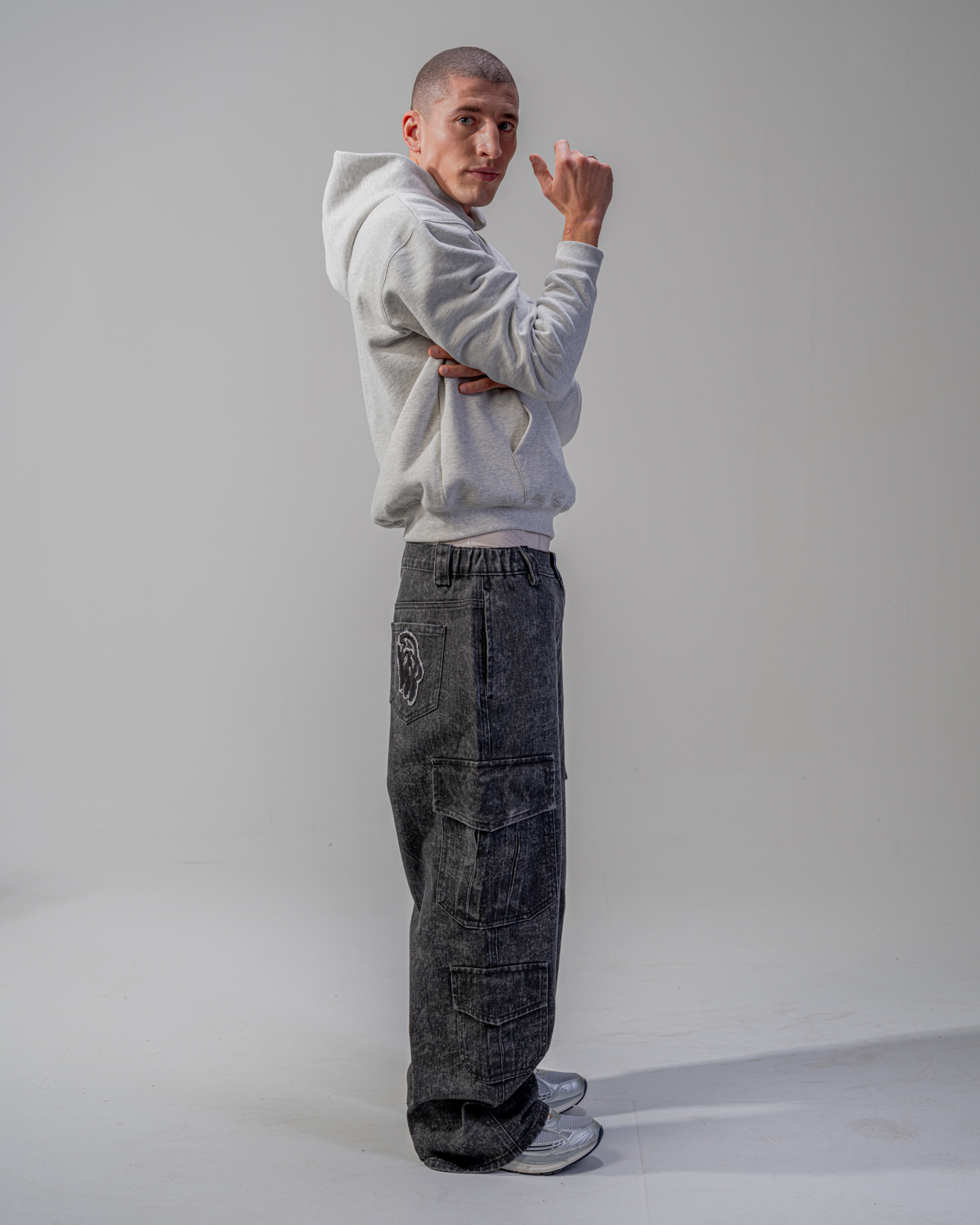 BAGGY CARGO PANTS [BLACK]