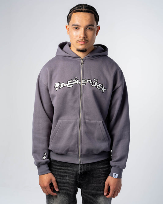 FELPA CON ZIP ARABIC [GRIGIO]