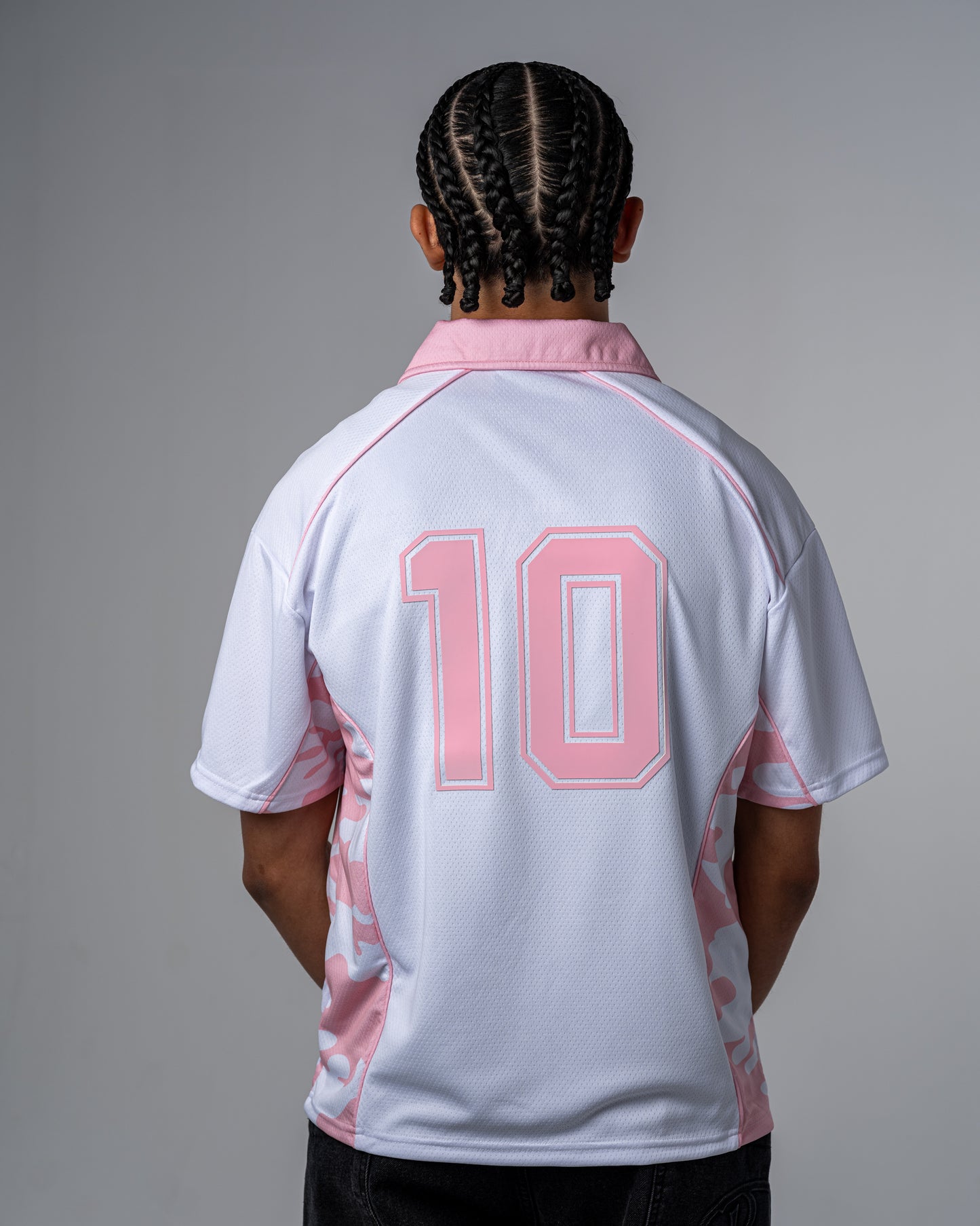 POLO CAMO EN MAILLE [ROSE]