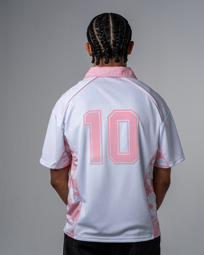 POLO CAMO EN MAILLE [ROSE]
