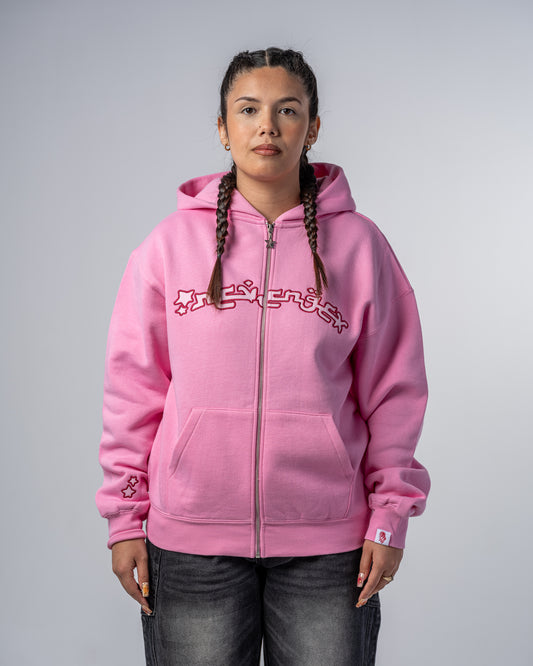 FELPA CON ZIP ARABIC [ROSA]